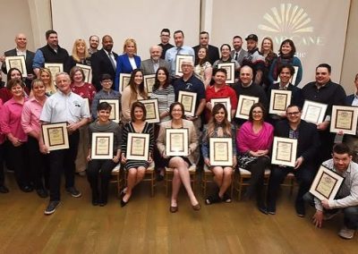 Group photo of the 2019 Salem News Best of the North Shore honorees holding their plaques